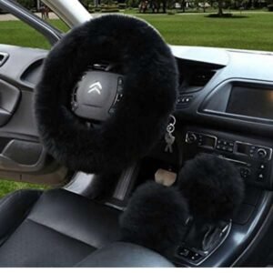 black steering wheel covers