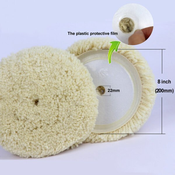 8 inch wool buffing pad