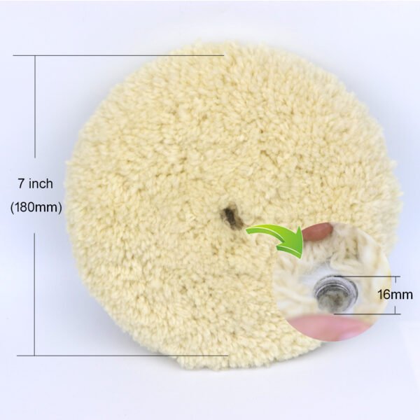 7inch wool buffing pad double sided