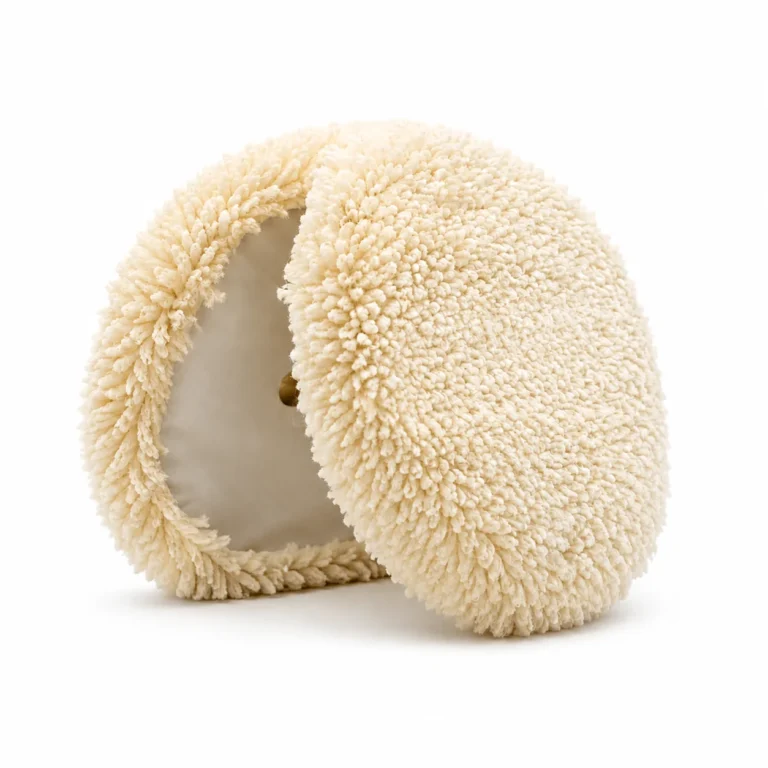 Unbranded polishing pad on a white background — draft reference mockup